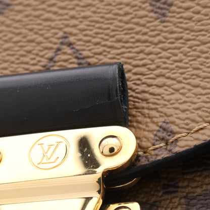 ポシェット メティス MM モノグラムリバース 2WAY ハンドバッグ PVC レザー ブラウン ブラック ルイヴィトン バッグ LOUIS VUITTON