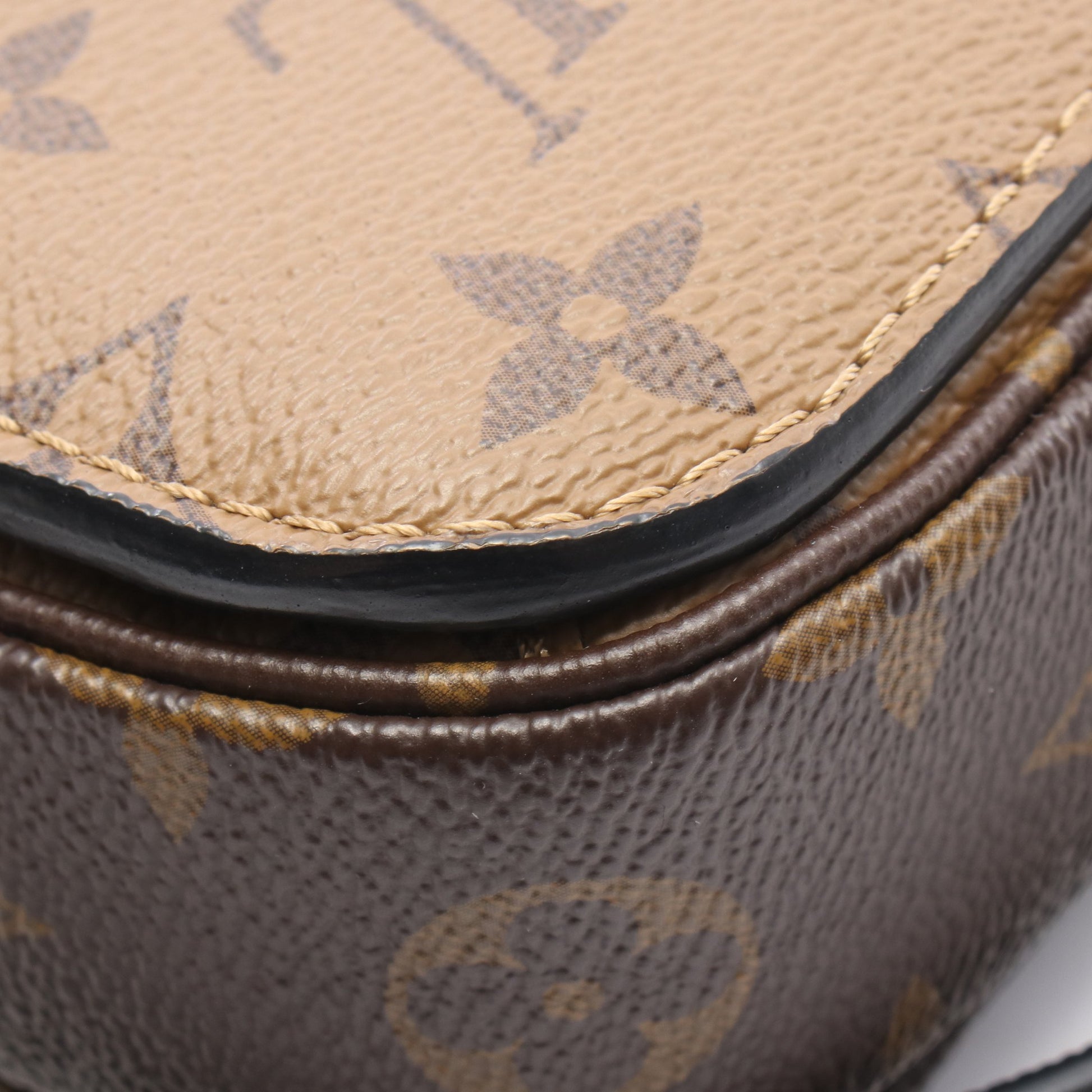 ポシェット メティス MM モノグラムリバース 2WAY ハンドバッグ PVC レザー ブラウン ブラック ルイヴィトン バッグ LOUIS VUITTON