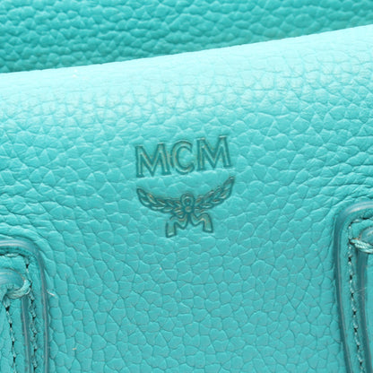 MILLA ミラ 2WAY ハンドバッグ レザー グリーン エムシーエム バッグ MCM