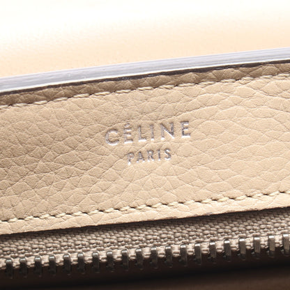 トラペーズ スモール 2WAY ハンドバッグ レザー スエード ベージュ ライトブラウン セリーヌ バッグ CELINE