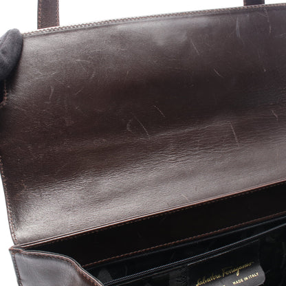 ヴァラリボン ショルダーバッグ レザー ダークブラウン サルヴァトーレフェラガモ バッグ Salvatore Ferragamo