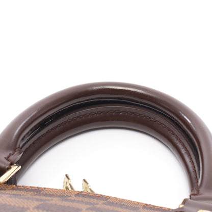 アルマ ダミエエベヌ ハンドバッグ PVC レザー ブラウン ルイヴィトン バッグ LOUIS VUITTON
