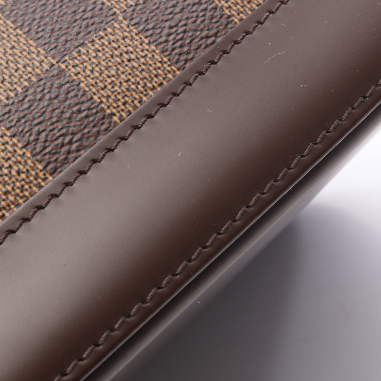 アルマ ダミエエベヌ ハンドバッグ PVC レザー ブラウン ルイヴィトン バッグ LOUIS VUITTON