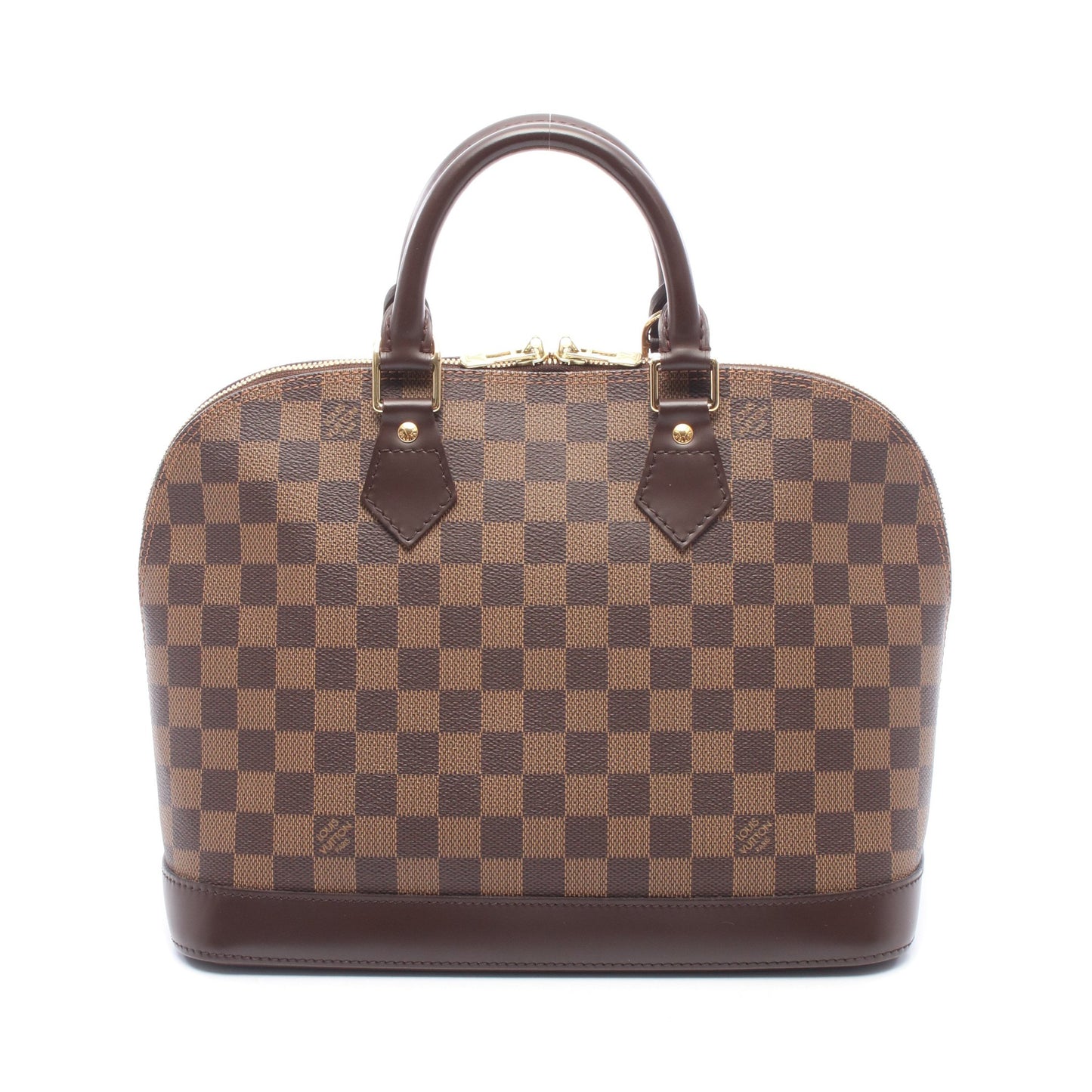 アルマ ダミエエベヌ ハンドバッグ PVC レザー ブラウン ルイヴィトン バッグ LOUIS VUITTON