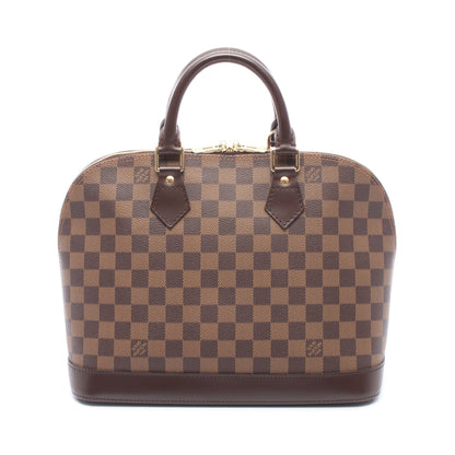 アルマ ダミエエベヌ ハンドバッグ PVC レザー ブラウン ルイヴィトン バッグ LOUIS VUITTON
