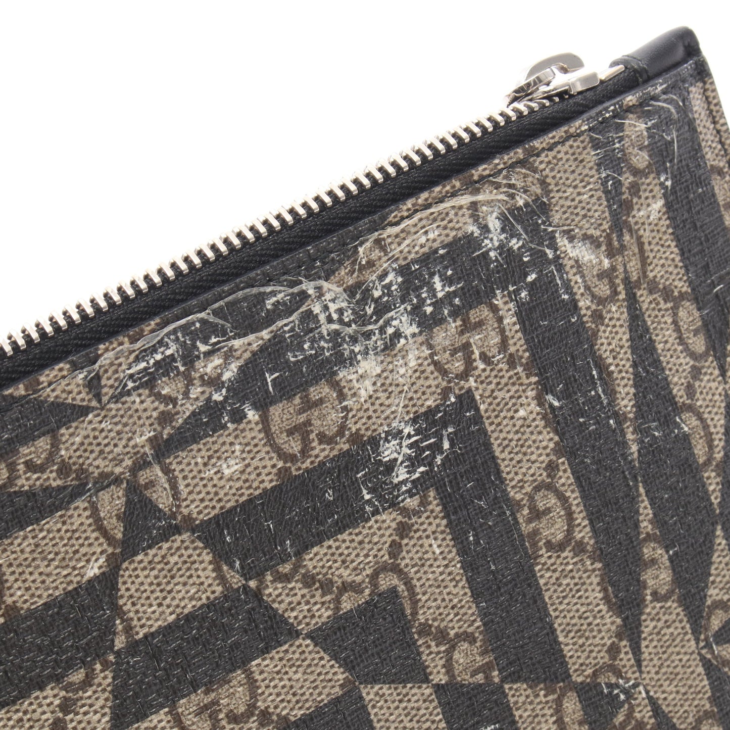 GGカレイド クラッチバッグ コーティングキャンバス/レザー ベージュ ブラウン ブラック グッチ バッグ GUCCI