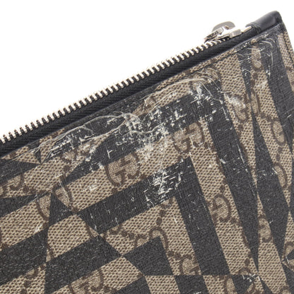 GGカレイド クラッチバッグ コーティングキャンバス/レザー ベージュ ブラウン ブラック グッチ バッグ GUCCI