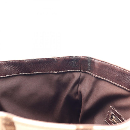 バンブーホースビット ハンドバッグ トートバッグ キャンバス レザー アイボリー マルチカラー グッチ バッグ GUCCI