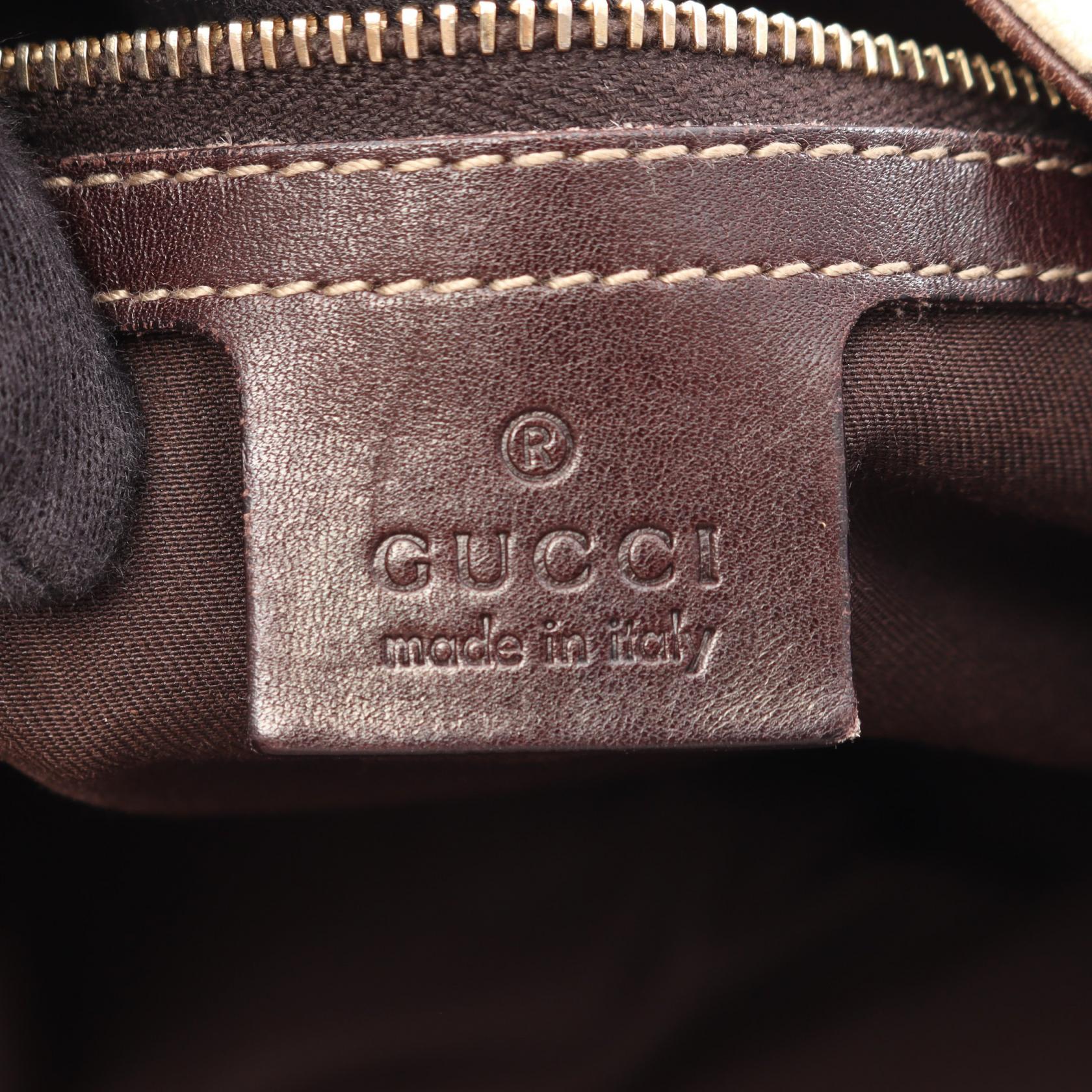 バンブーホースビット ハンドバッグ トートバッグ キャンバス レザー アイボリー マルチカラー グッチ バッグ GUCCI