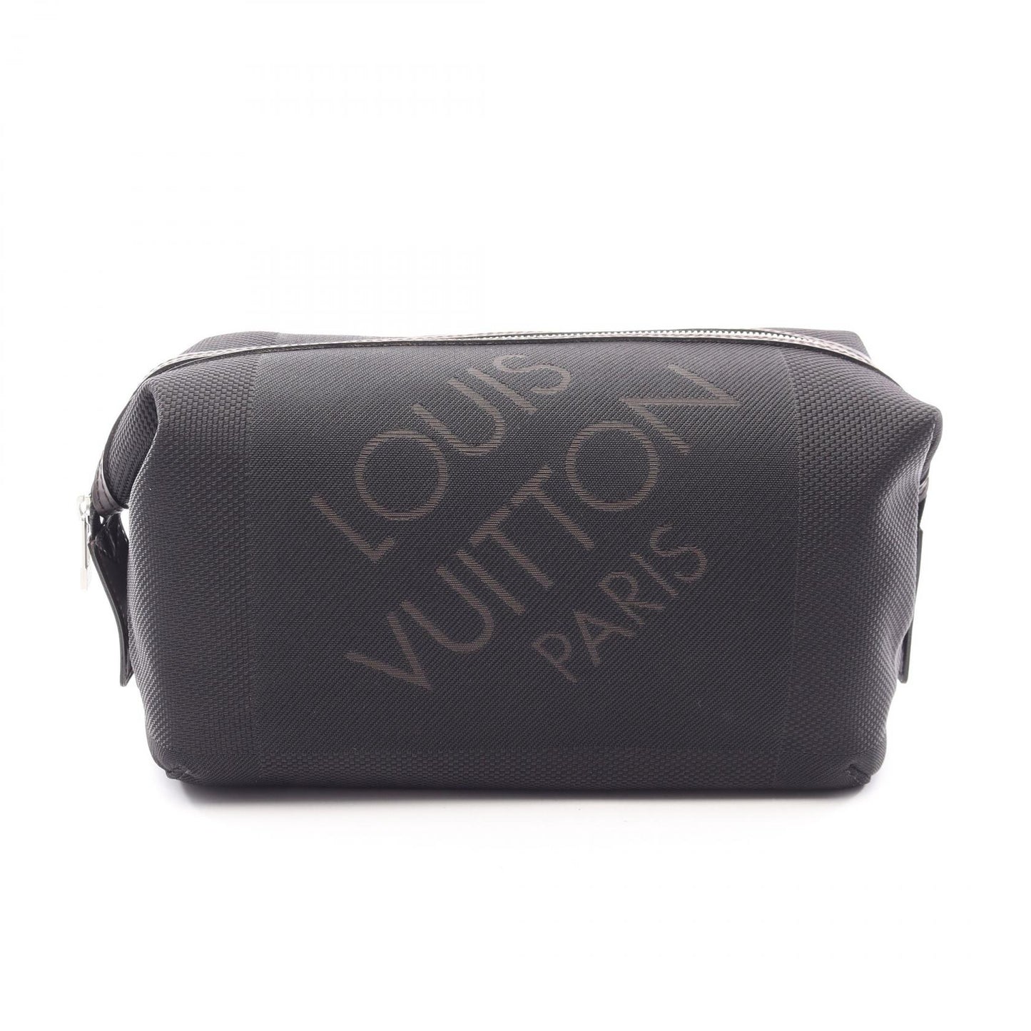 トゥルース アルバトロス ダミエジェアン ノワール ポーチ キャンバス レザー ブラック ルイヴィトン 財布・小物 LOUIS VUITTON