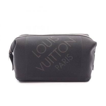 トゥルース アルバトロス ダミエジェアン ノワール ポーチ キャンバス レザー ブラック ルイヴィトン 財布・小物 LOUIS VUITTON