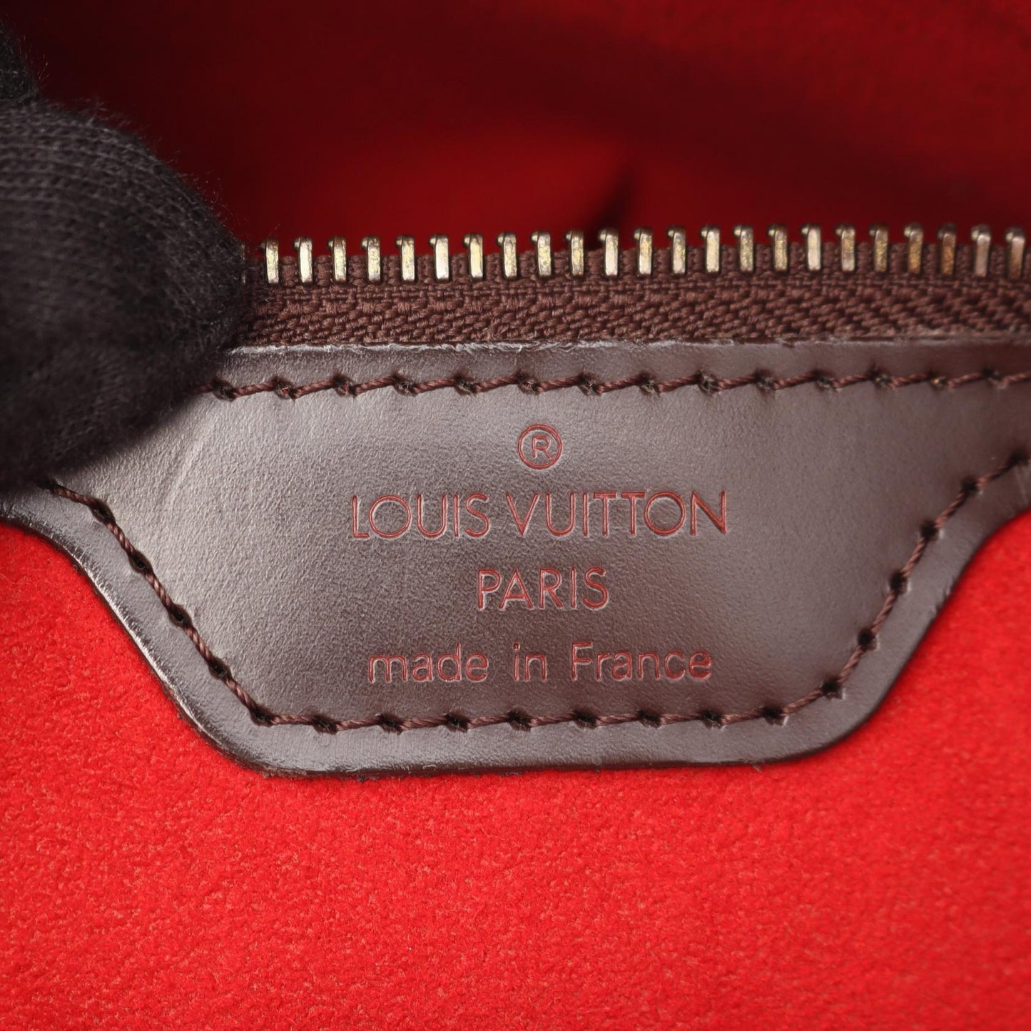 ハムステッドPM ダミエエベヌ ハンドバッグ トートバッグ PVC レザー ブラウン ルイヴィトン バッグ LOUIS VUITTON