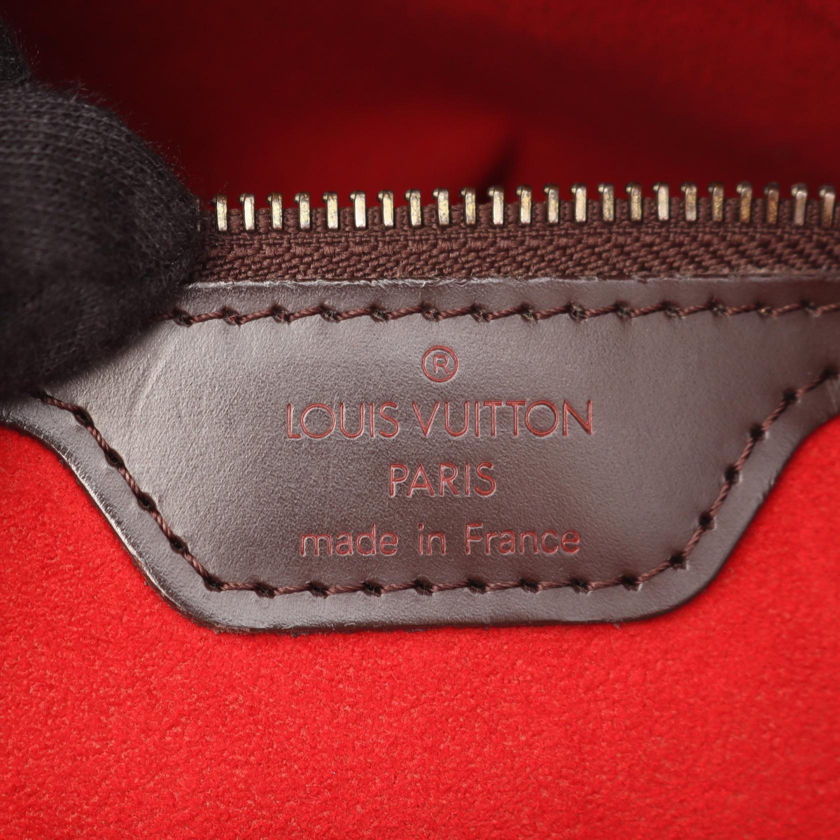 ハムステッドPM ダミエエベヌ ハンドバッグ トートバッグ PVC レザー ブラウン ルイヴィトン バッグ LOUIS VUITTON