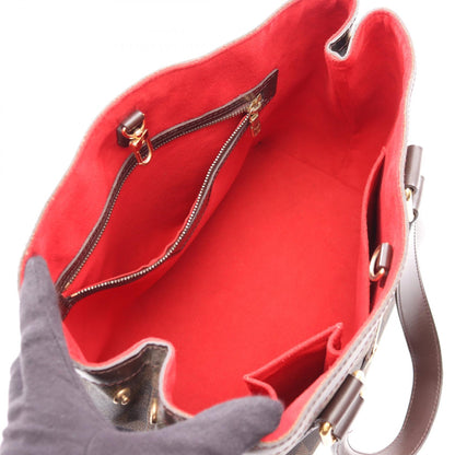 ハムステッドPM ダミエエベヌ ハンドバッグ トートバッグ PVC レザー ブラウン ルイヴィトン バッグ LOUIS VUITTON