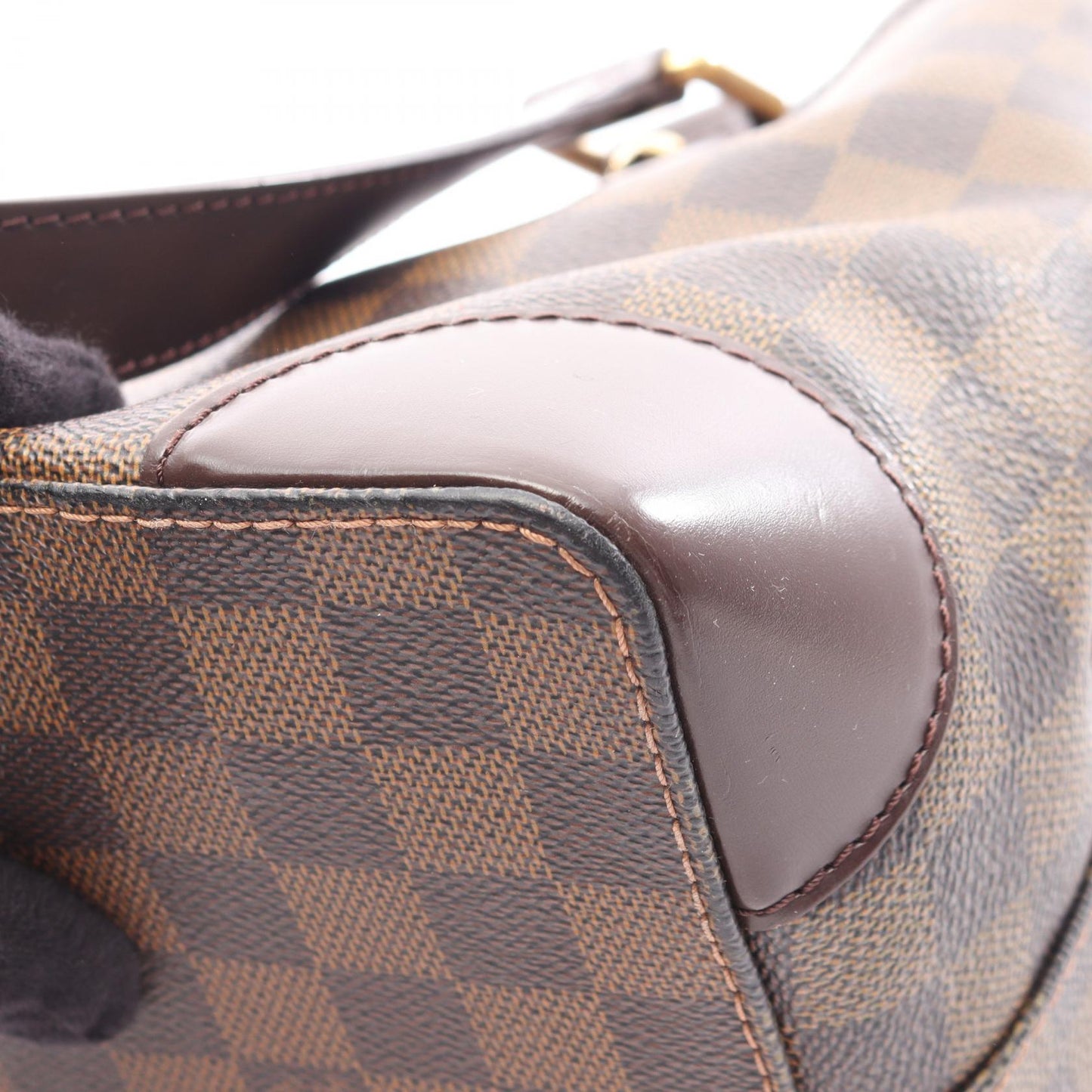 ハムステッドPM ダミエエベヌ ハンドバッグ トートバッグ PVC レザー ブラウン ルイヴィトン バッグ LOUIS VUITTON