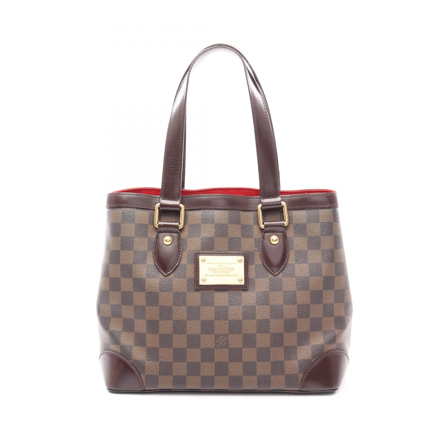 ハムステッドPM ダミエエベヌ ハンドバッグ トートバッグ PVC レザー ブラウン ルイヴィトン バッグ LOUIS VUITTON