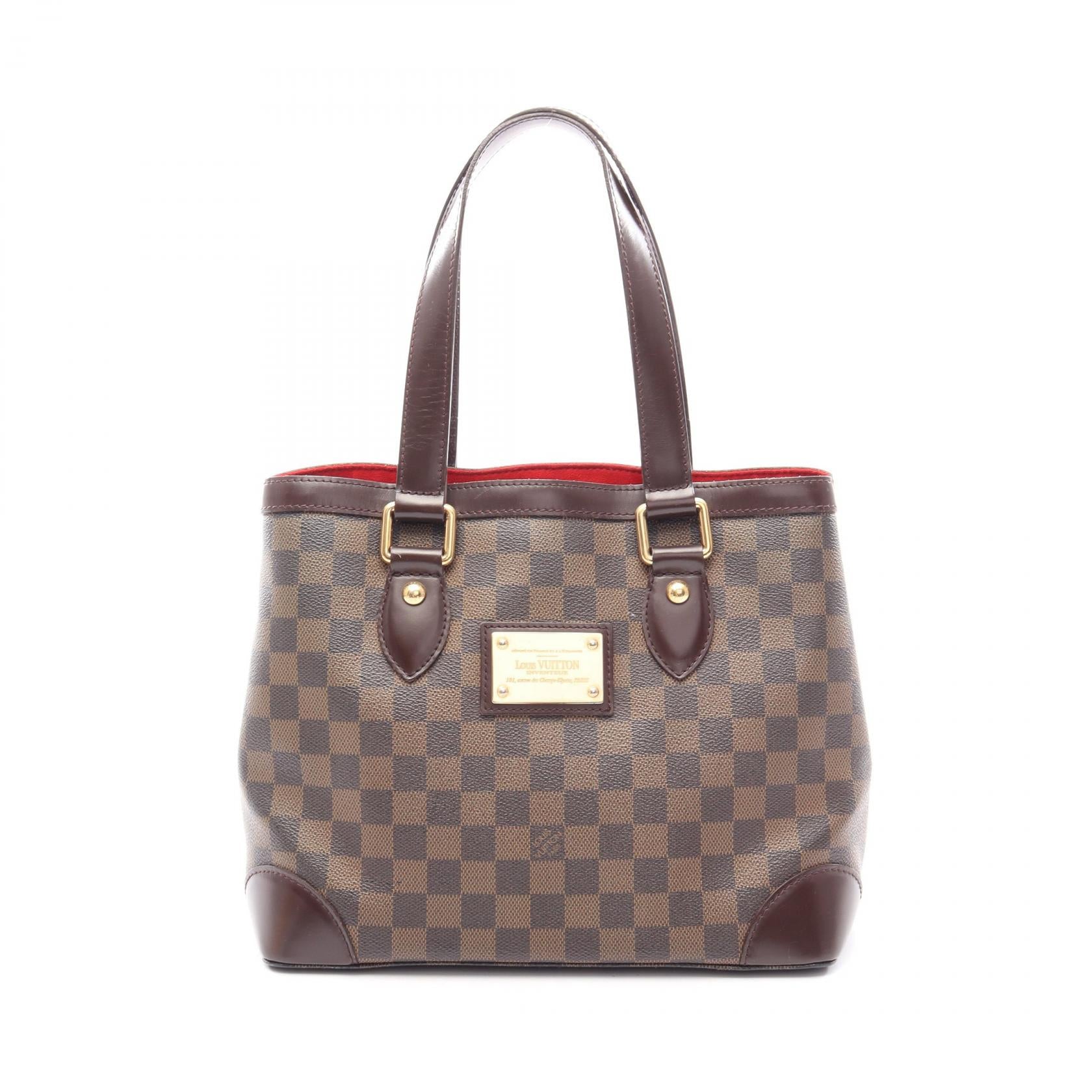 ハムステッドPM ダミエエベヌ ハンドバッグ トートバッグ PVC レザー ブラウン ルイヴィトン バッグ LOUIS VUITTON