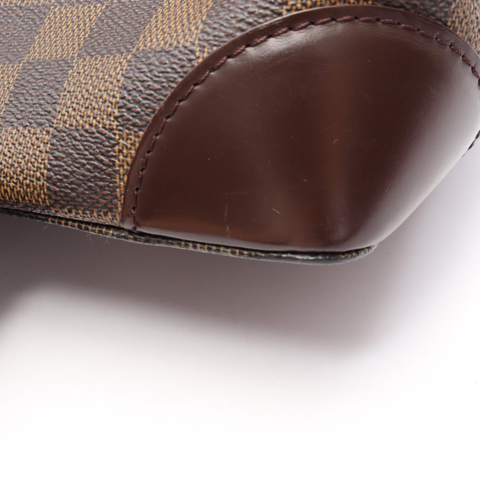 ハムステッドPM ダミエエベヌ ハンドバッグ トートバッグ PVC レザー ブラウン ルイヴィトン バッグ LOUIS VUITTON