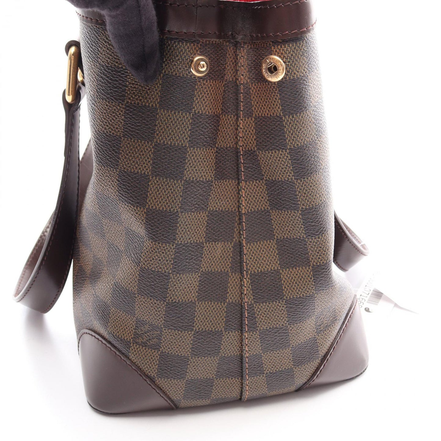 ハムステッドPM ダミエエベヌ ハンドバッグ トートバッグ PVC レザー ブラウン ルイヴィトン バッグ LOUIS VUITTON
