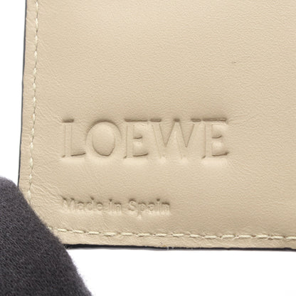 リピート アナグラム コンパクト ジップ ウォレット 二つ折り財布 レザー ライトベージュ ロエベ 財布・小物 LOEWE