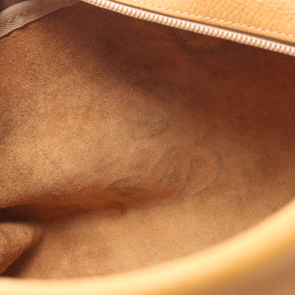 アナグラム ハンドバッグ ミニボストンバッグ レザー イエローブラウン ロエベ バッグ LOEWE
