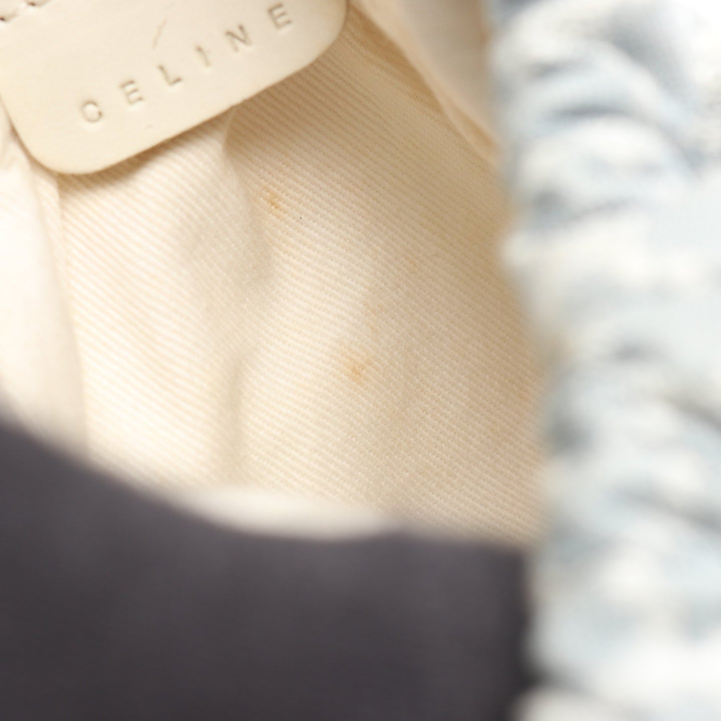マカダム キッズ バックパック リュックサック キャンバス ブルーグレー ホワイト セリーヌ バッグ CELINE