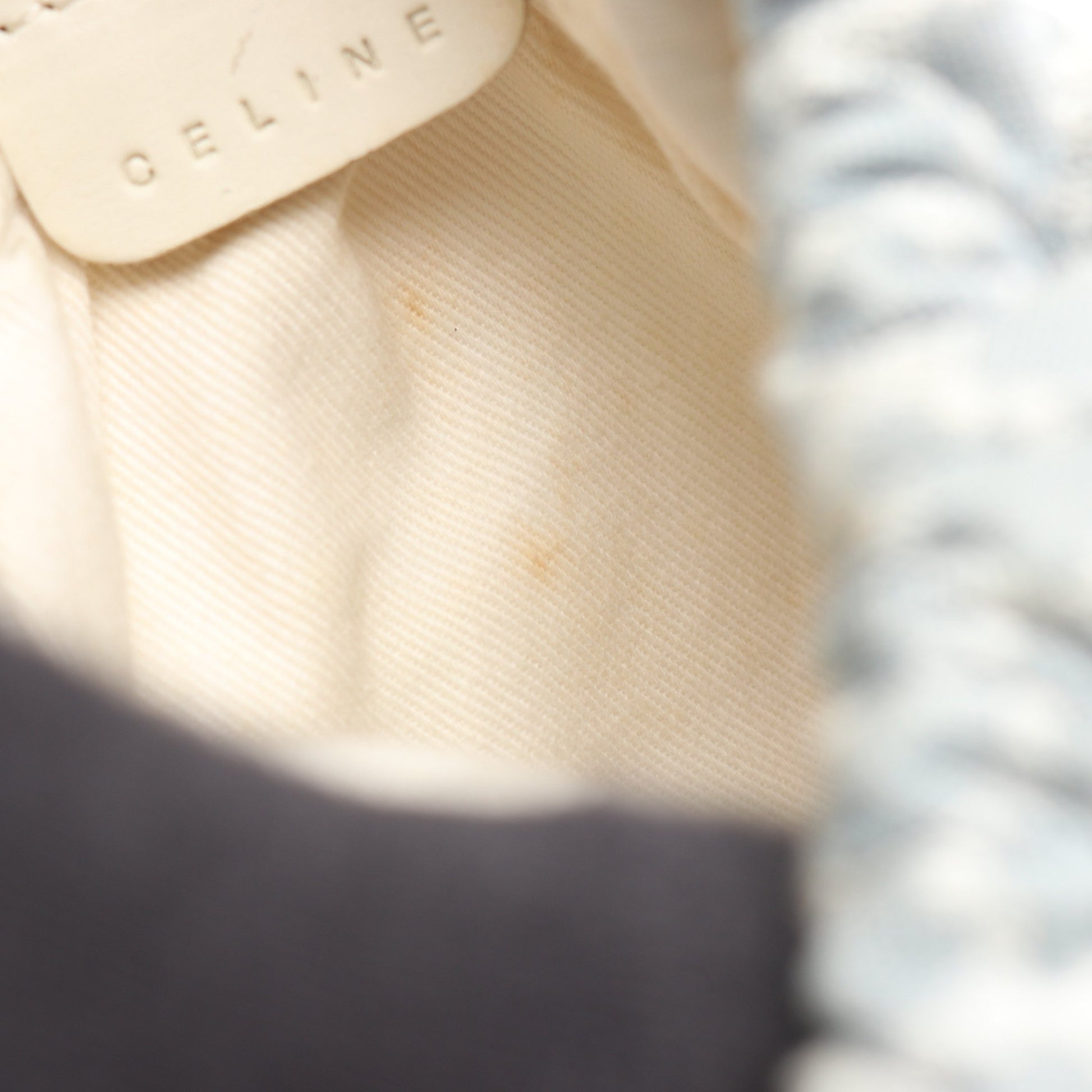 マカダム キッズ バックパック リュックサック キャンバス ブルーグレー ホワイト セリーヌ バッグ CELINE