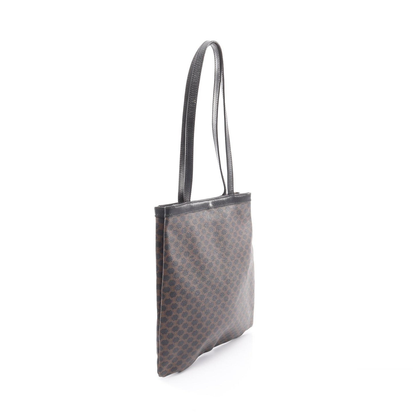 マカダム ショルダーバッグ トートバッグ PVC レザー ブラック ブラウン セリーヌ バッグ CELINE