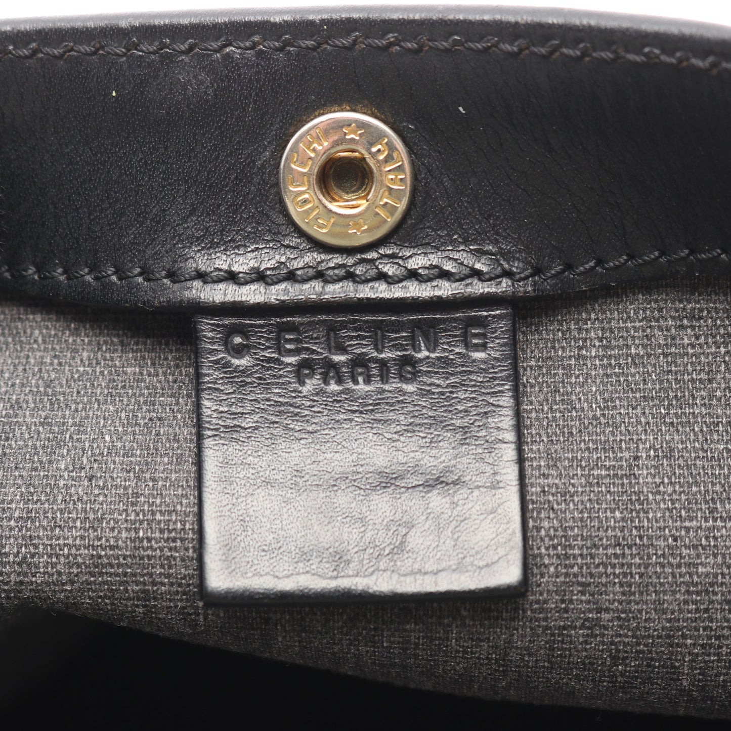 マカダム ショルダーバッグ トートバッグ PVC レザー ブラック ブラウン セリーヌ バッグ CELINE