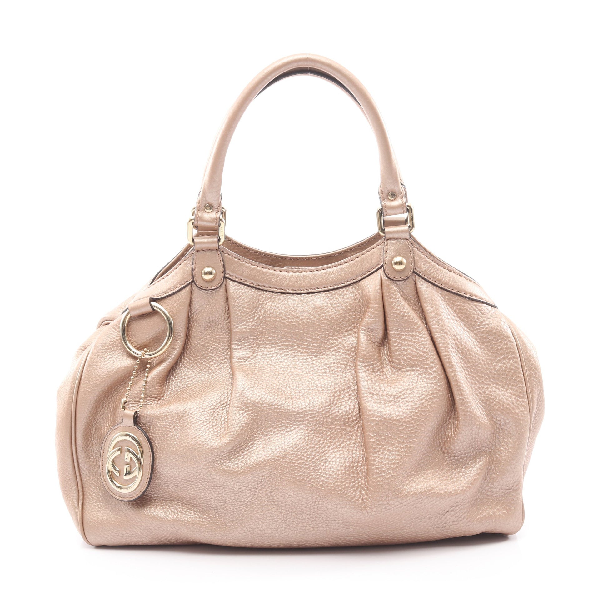 スーキー ハンドバッグ レザー ライトベージュ グッチ バッグ GUCCI