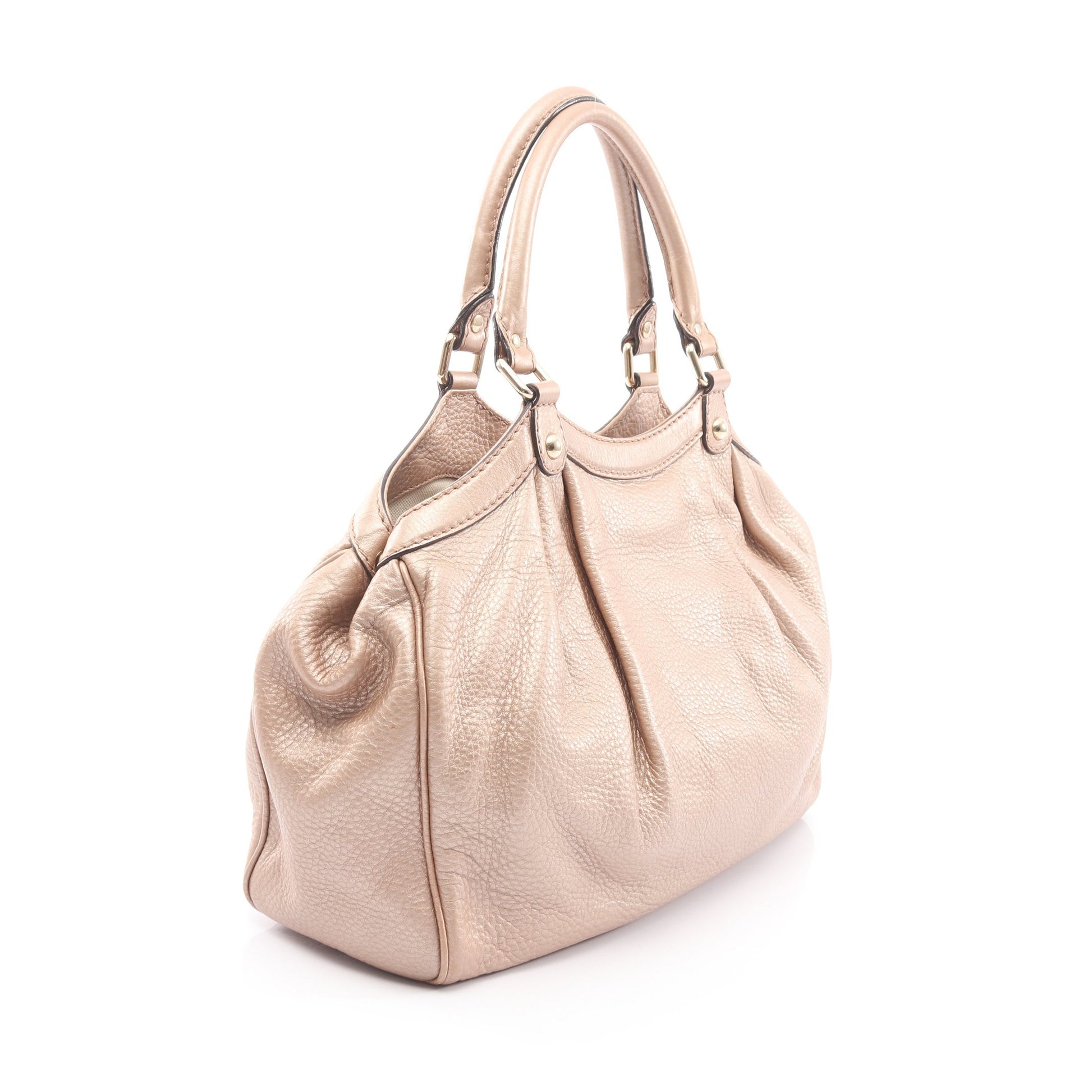 スーキー ハンドバッグ レザー ライトベージュ グッチ バッグ GUCCI