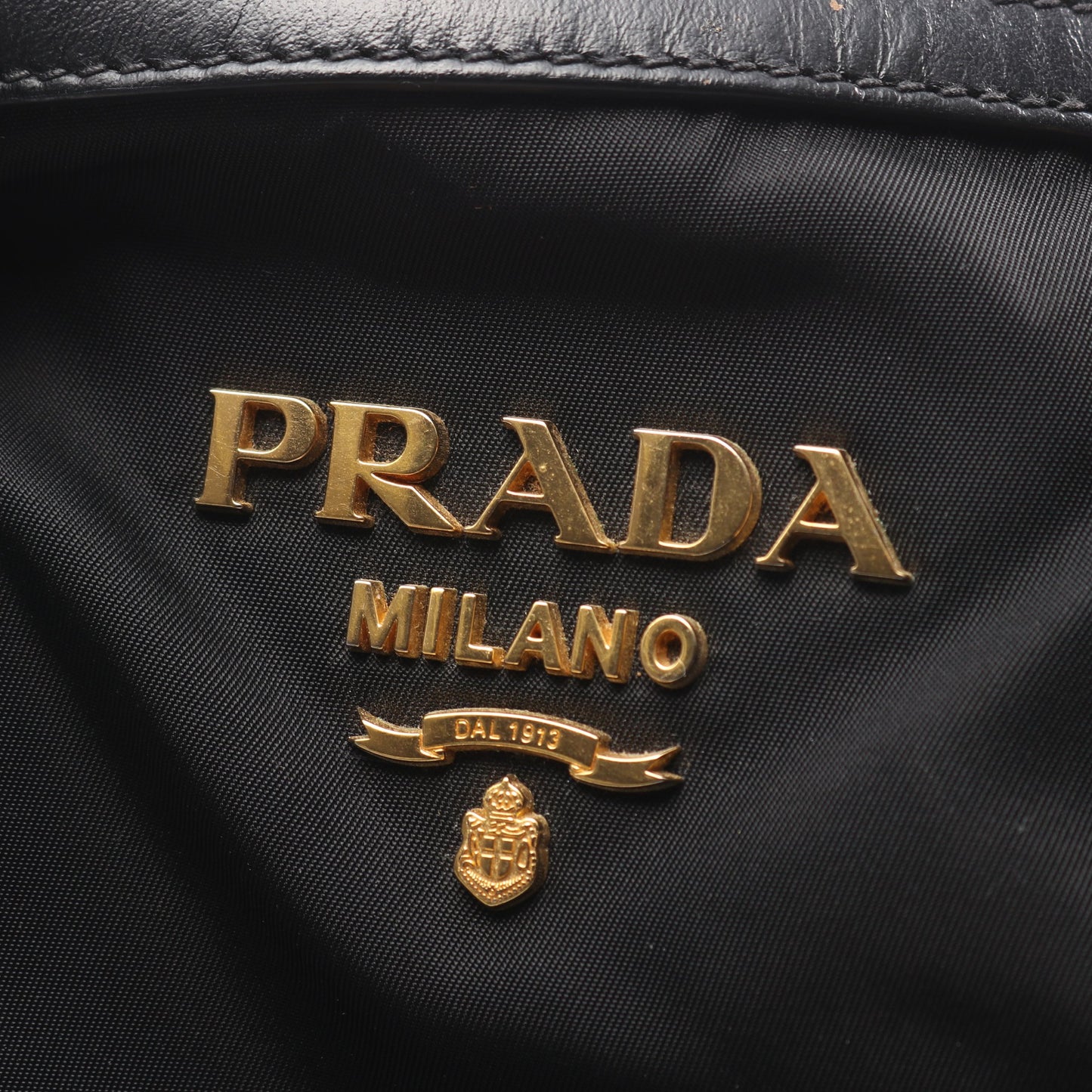 ハンドバッグ ナイロン レザー ブラック プラダ バッグ PRADA