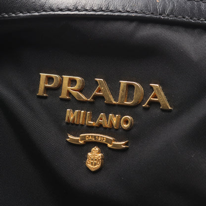 ハンドバッグ ナイロン レザー ブラック プラダ バッグ PRADA