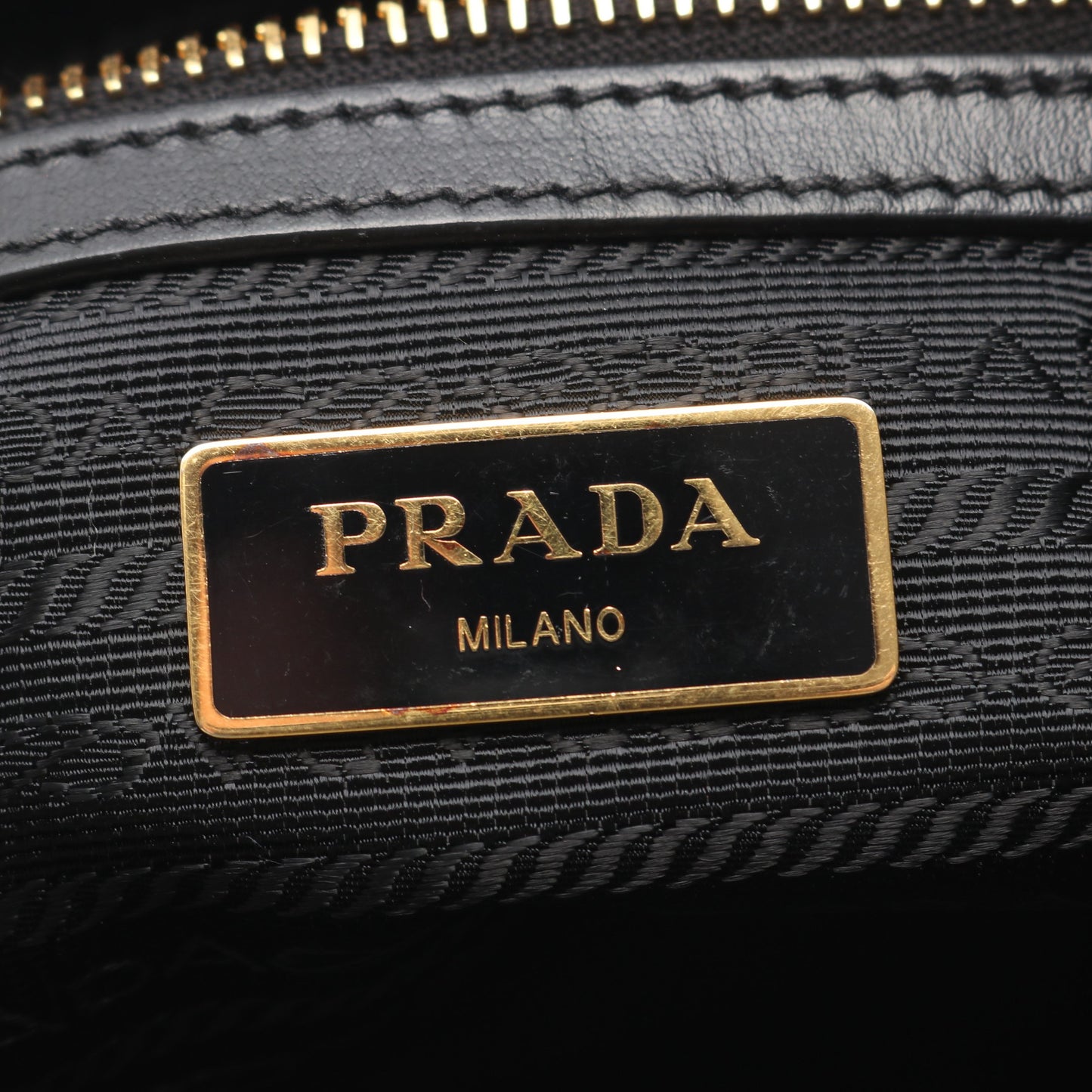 ハンドバッグ ナイロン レザー ブラック プラダ バッグ PRADA