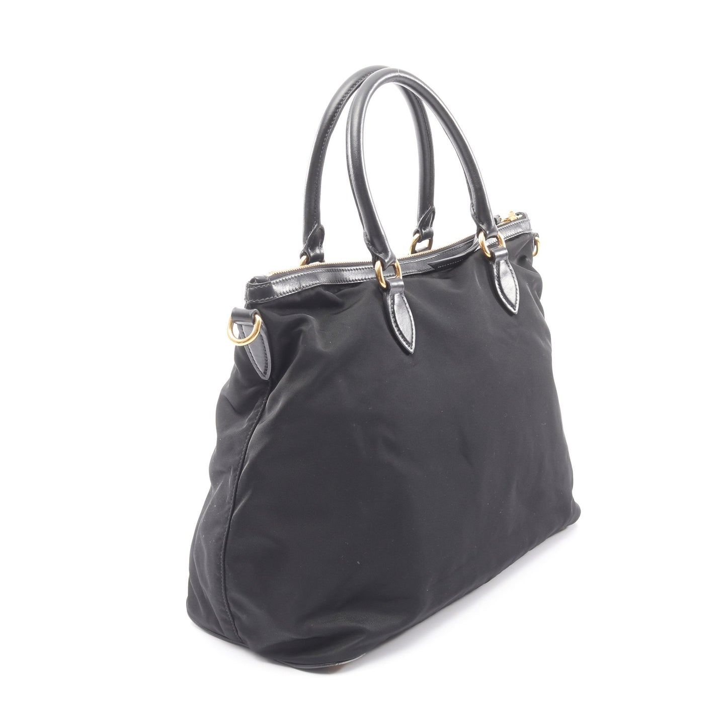 ハンドバッグ ナイロン レザー ブラック プラダ バッグ PRADA