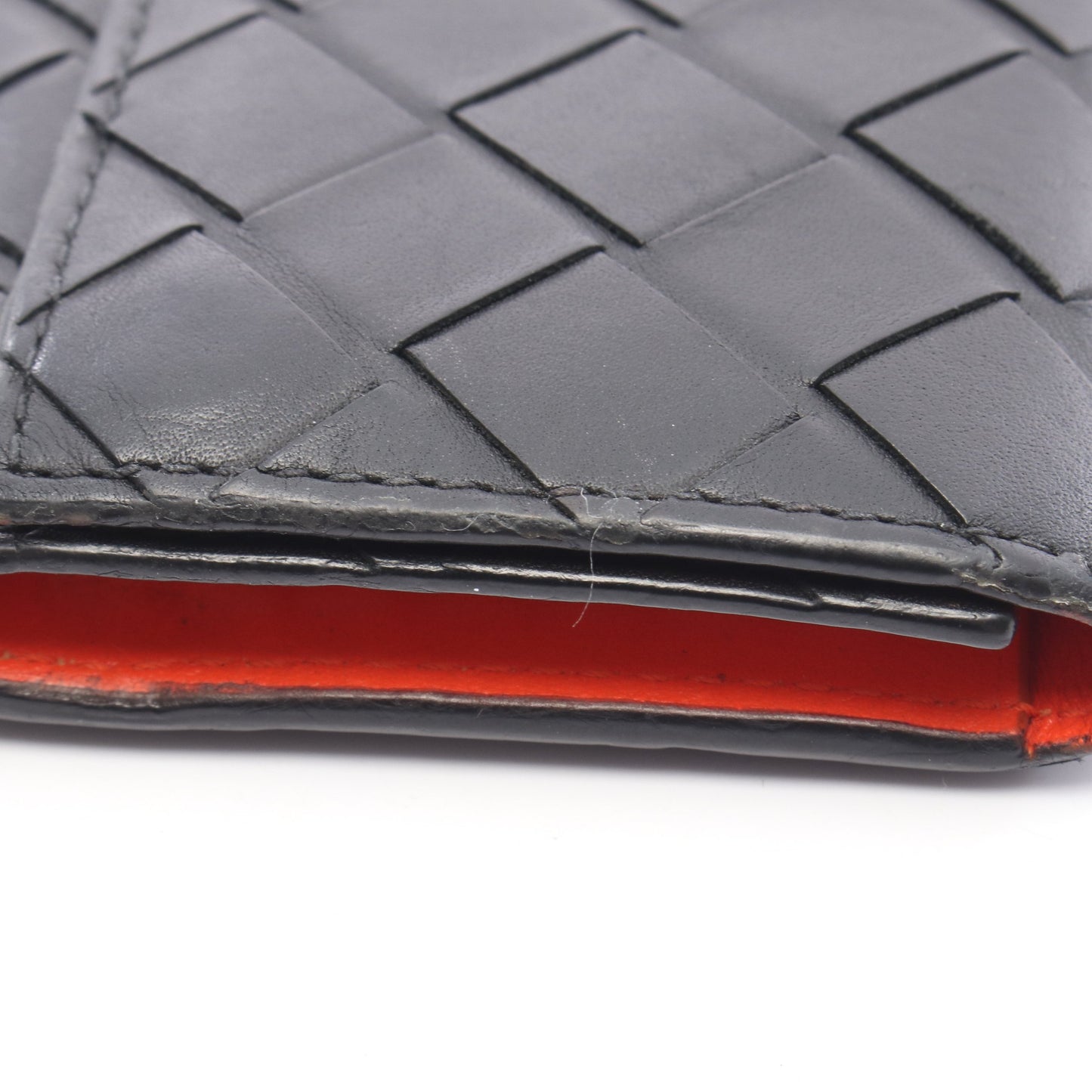 イントレチャート 6連 キーケース レザー ブラック オレンジ ボッテガヴェネタ 財布・小物 BOTTEGA VENETA