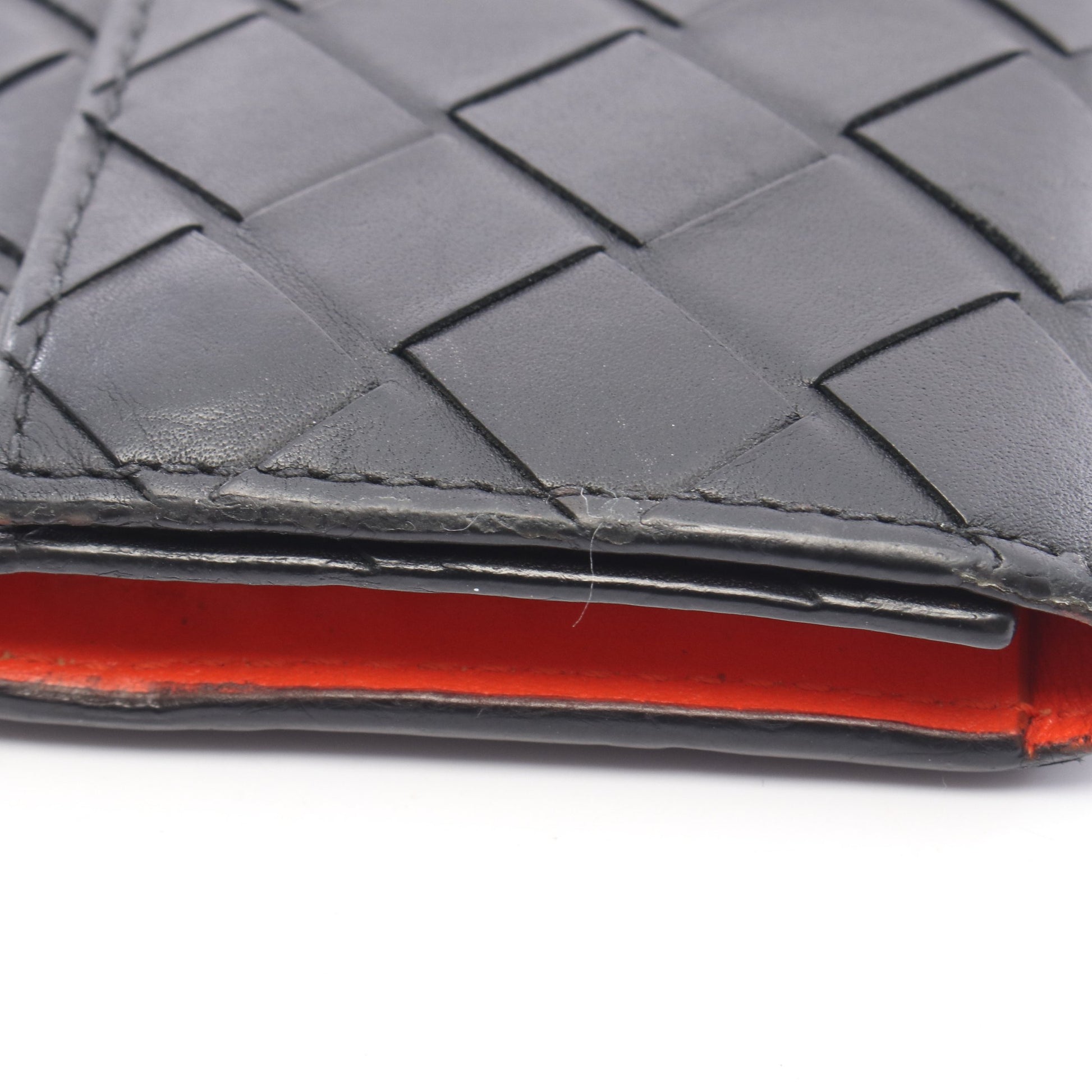 イントレチャート 6連 キーケース レザー ブラック オレンジ ボッテガヴェネタ 財布・小物 BOTTEGA VENETA