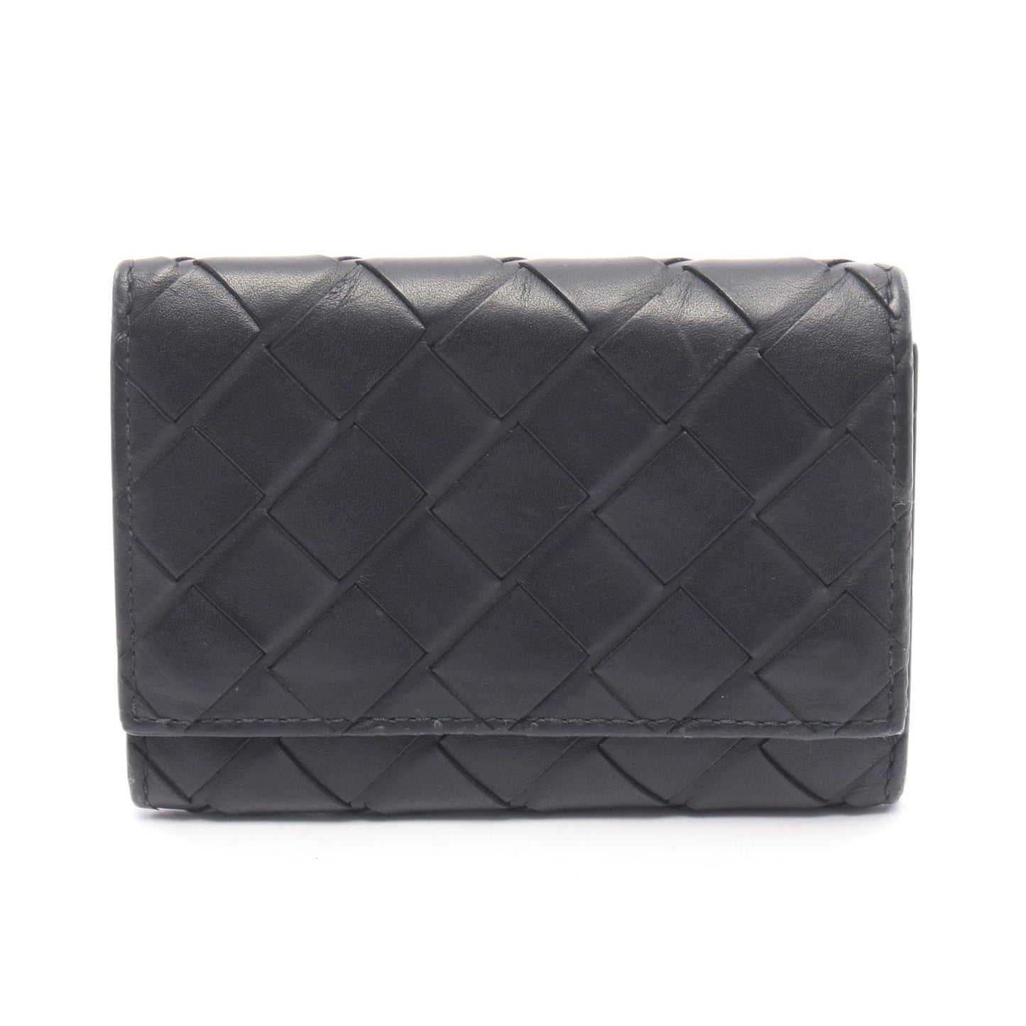 イントレチャート 6連 キーケース レザー ブラック オレンジ ボッテガヴェネタ 財布・小物 BOTTEGA VENETA