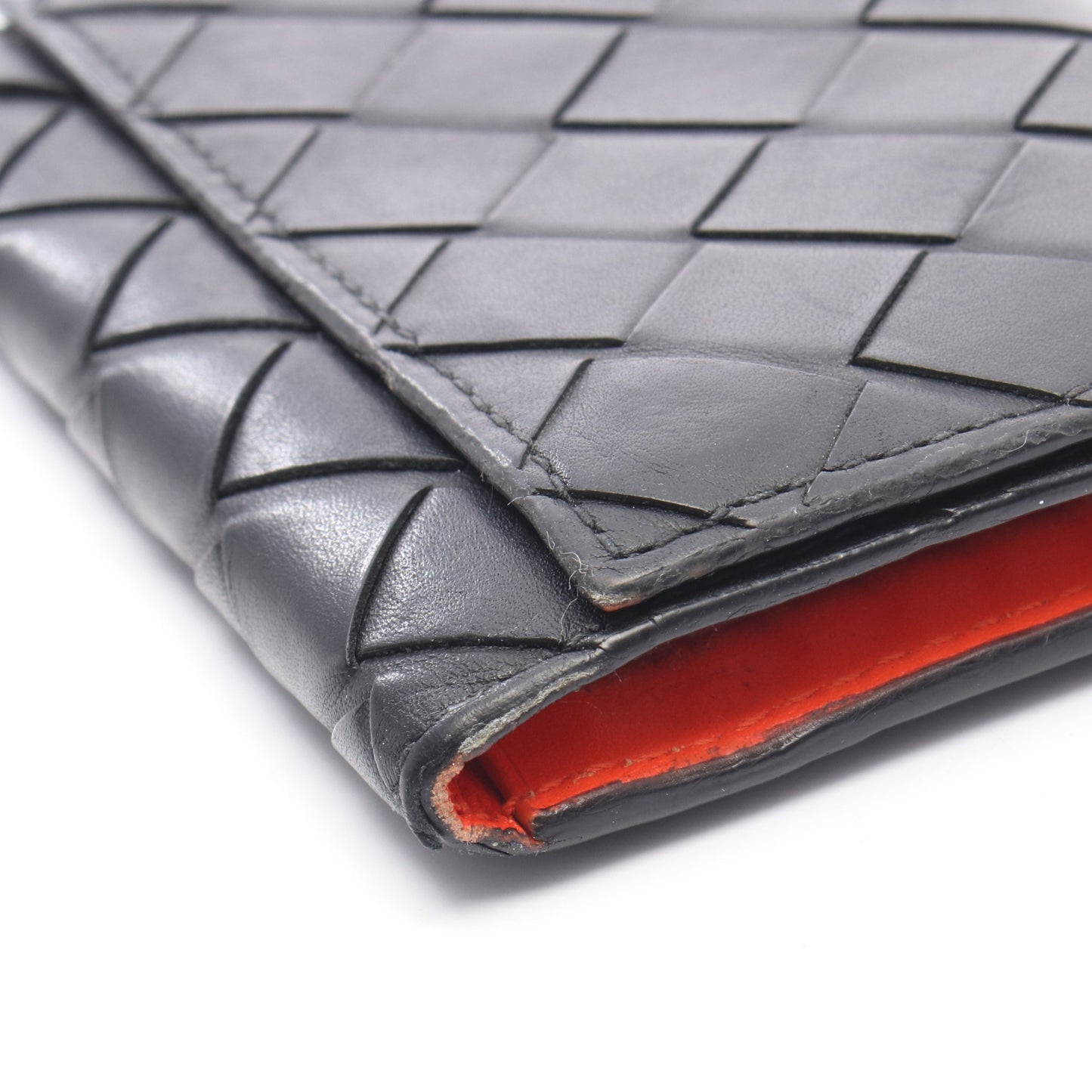 イントレチャート 6連 キーケース レザー ブラック オレンジ ボッテガヴェネタ 財布・小物 BOTTEGA VENETA