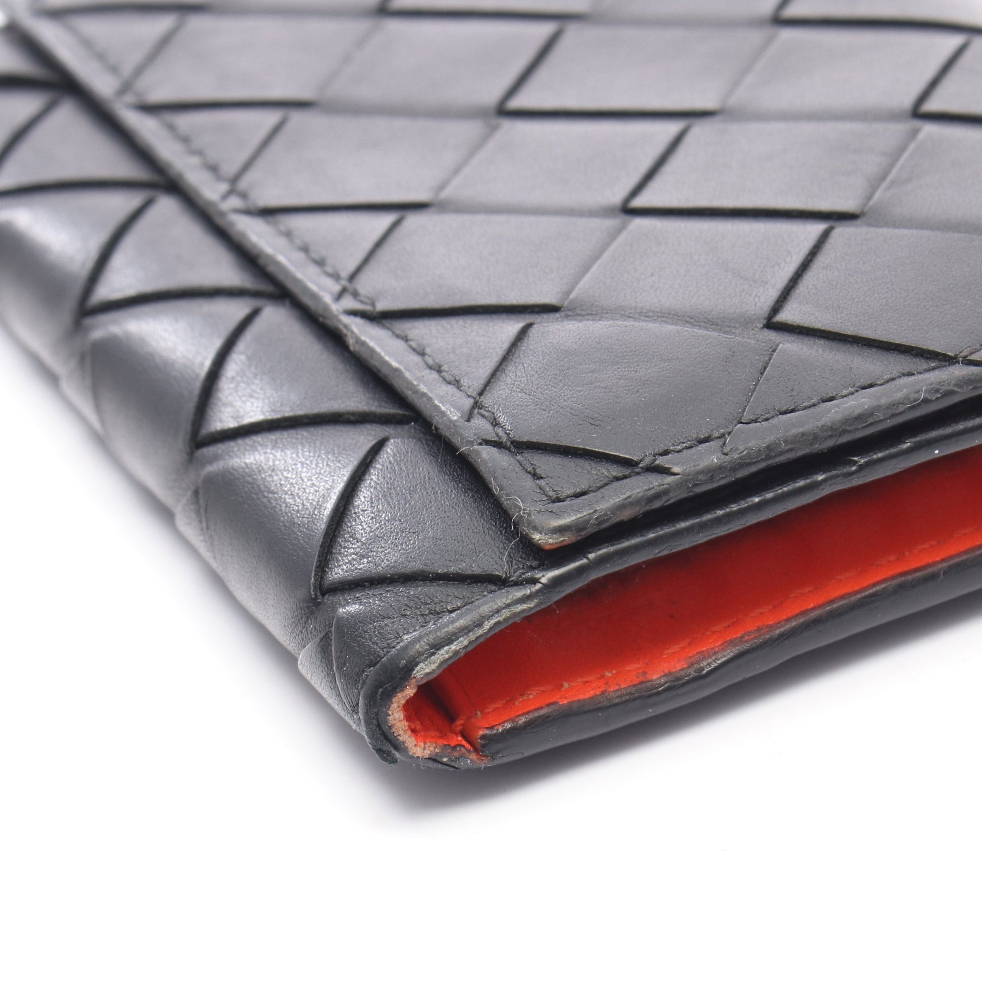 イントレチャート 6連 キーケース レザー ブラック オレンジ ボッテガヴェネタ 財布・小物 BOTTEGA VENETA