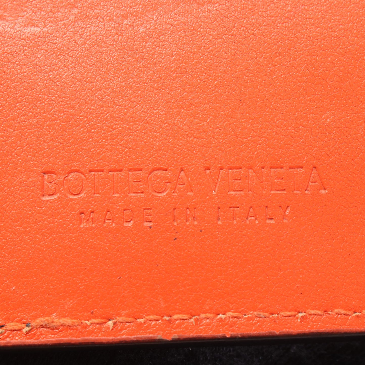 イントレチャート 6連 キーケース レザー ブラック オレンジ ボッテガヴェネタ 財布・小物 BOTTEGA VENETA