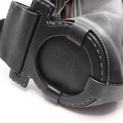 ガンチーニ ワンショルダーバッグ レザー ブラック サルヴァトーレフェラガモ バッグ Salvatore Ferragamo