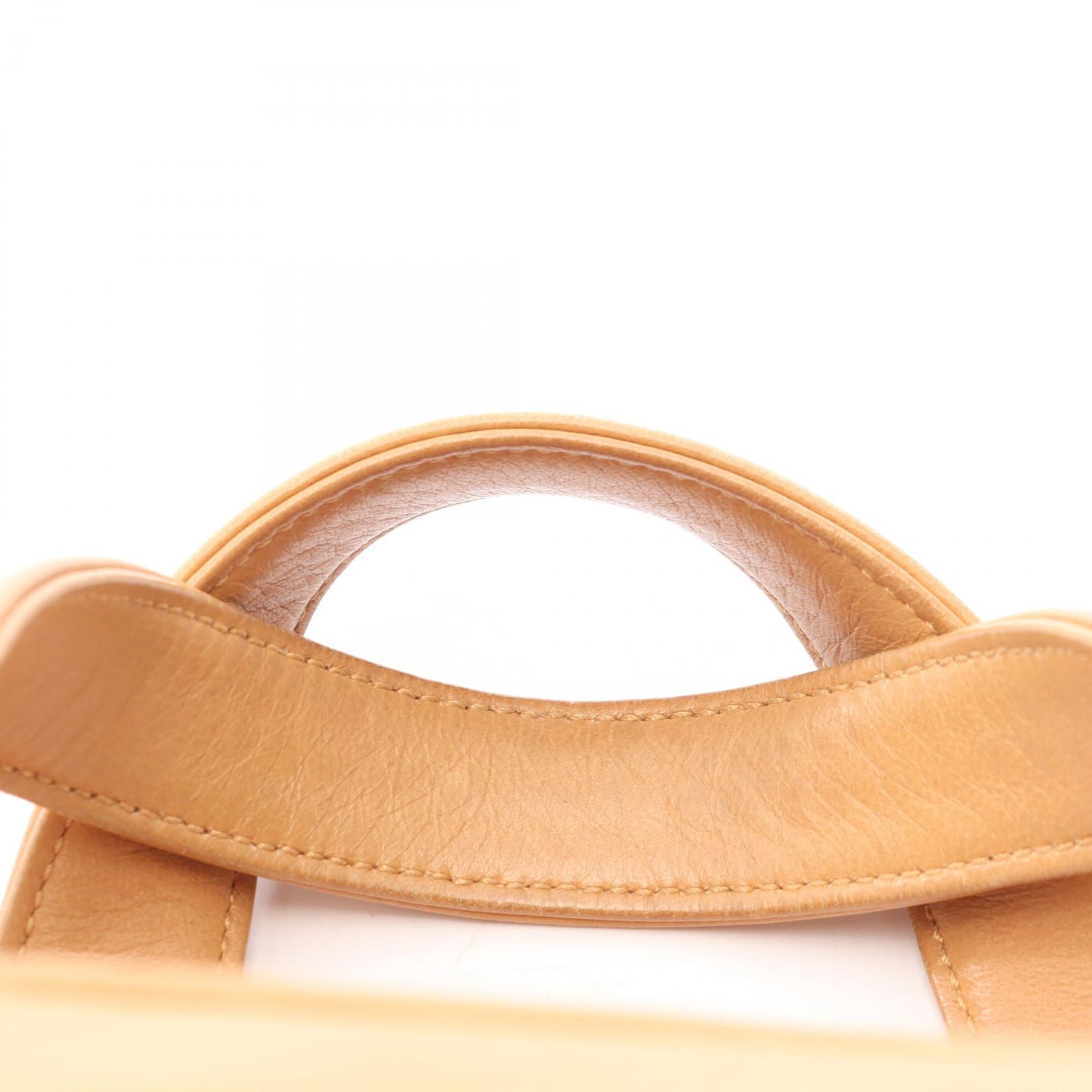 アナグラム ハンドバッグ ハンドバッグ レザー ベージュ ロエベ バッグ LOEWE
