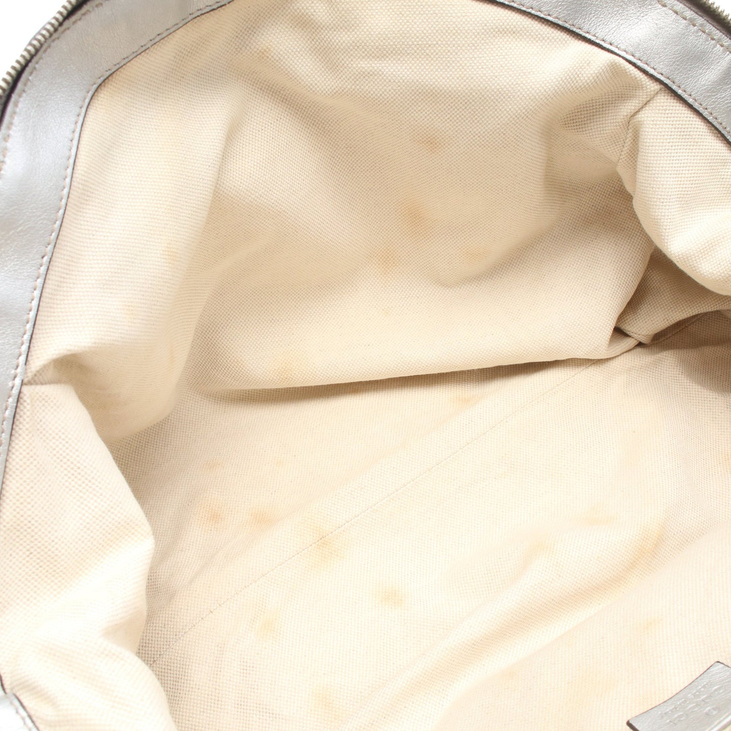 スーキー グッチシマ 2WAY ハンドバッグ レザー シルバー グッチ バッグ GUCCI