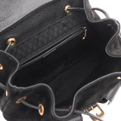 バンブー バックパック リュックサック スエード レザー ブラック グッチ バッグ GUCCI