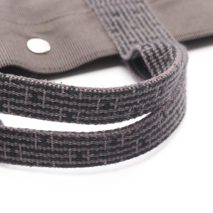 エールラインMM ハンドバッグ トートバッグ ナイロンキャンバス ダークグレー シルバー金具 エルメス バッグ HERMES