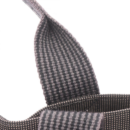エールラインMM ハンドバッグ トートバッグ ナイロンキャンバス ダークグレー シルバー金具 エルメス バッグ HERMES