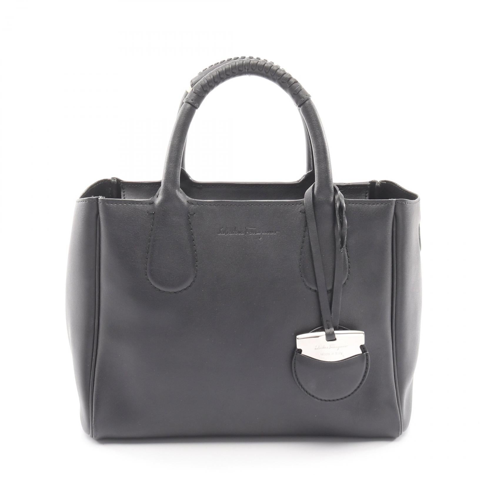 ノリータ ハンドバッグ レザー ブラック サルヴァトーレフェラガモ バッグ Salvatore Ferragamo