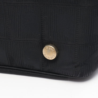 ニュートラベルラインPM ハンドバッグ トートバッグ ナイロンキャンバス レザー ブラック ゴールド金具 シャネル バッグ CHANEL
