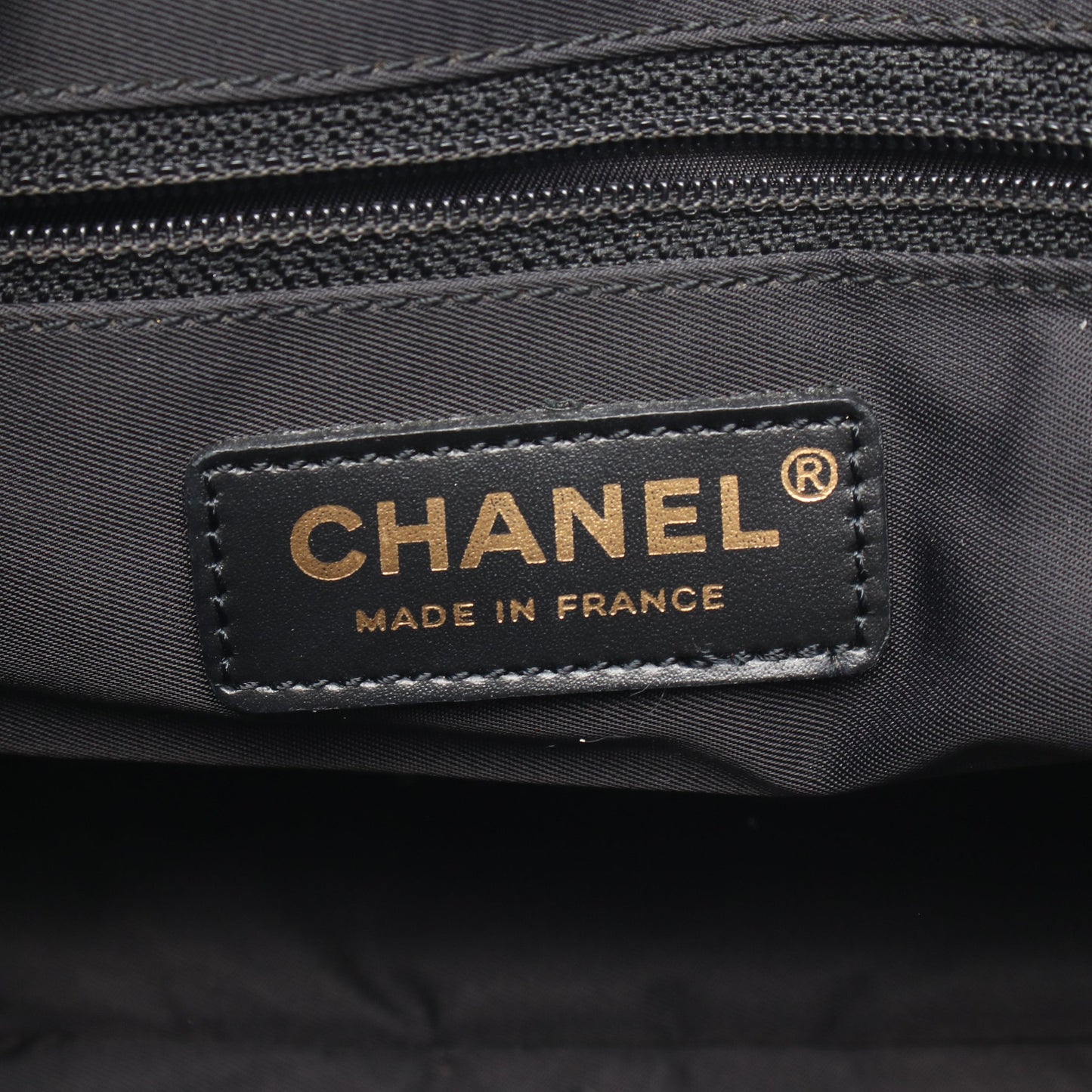 ニュートラベルラインPM ハンドバッグ トートバッグ ナイロンキャンバス レザー ブラック ゴールド金具 シャネル バッグ CHANEL